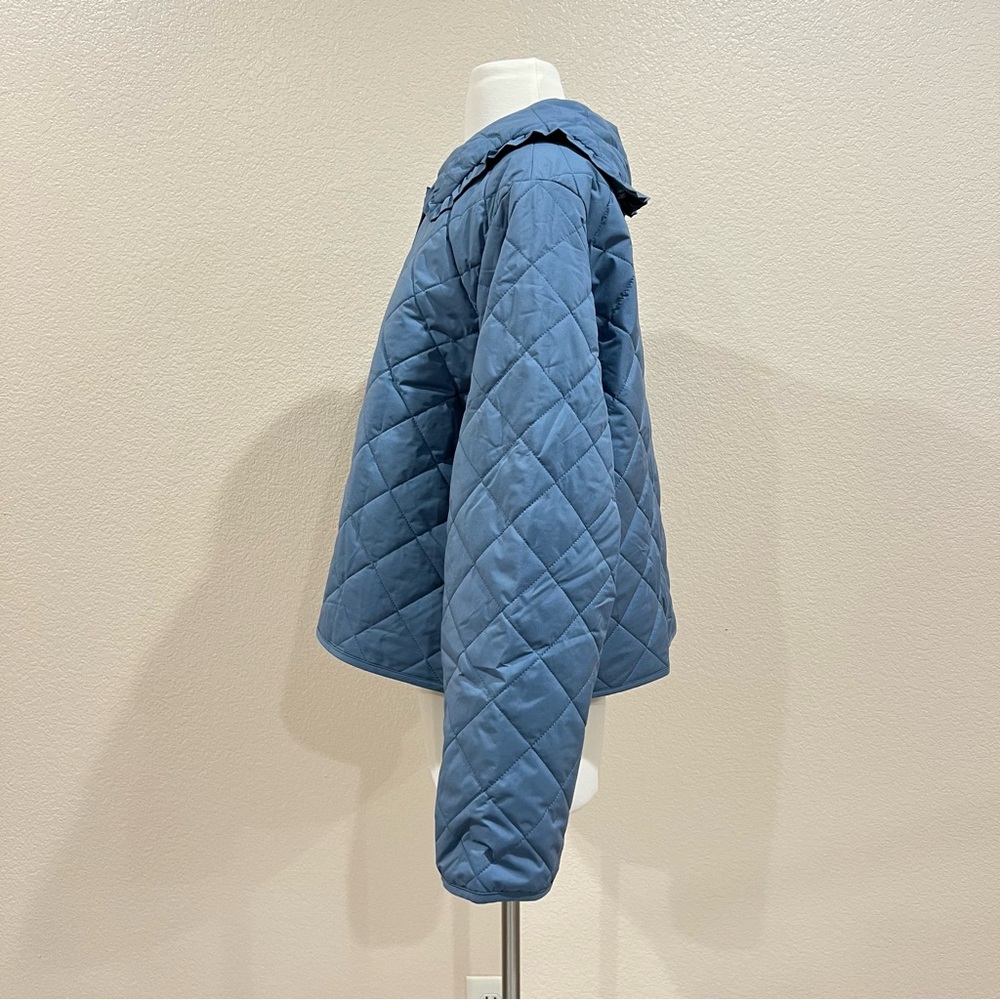 Lauren Conrad Quilted Jacket in Rendez Blue NWT Size XXL - Picture 9 of 15